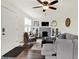 Inviting living area boasting stylish decor and comfortable seating around a cozy fireplace at 907 N Arlington Ave, Indianapolis, IN 46219