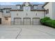 Spacious three-car garage with a basketball court and ample parking space at 11101 Hawthorn Rdg, Fishers, IN 46037