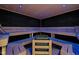 Relaxing sauna space with wooden benches and built-in heater at 11101 Hawthorn Rdg, Fishers, IN 46037