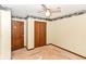 Bedroom featuring a closet and ceiling fan at 1113 Delray Dr, Indianapolis, IN 46241