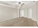 This main bedroom is large, features carpeted floors, and has multiple closets at 11849 Traymoore Dr, Fishers, IN 46038