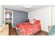 Inviting bedroom with a chalkboard accent wall and comfortable furnishings. Perfect for relaxation at 1248 Hathaway Dr, Indianapolis, IN 46229