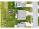 Aerial view of the backyard featuring a playset and well-maintained greenery at 12672 Amber Star Dr, Noblesville, IN 46060