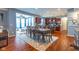 Open-concept living space with dining area and kitchen; great for entertaining and Gathering gatherings at 12672 Amber Star Dr, Noblesville, IN 46060