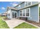 Cozy outdoor patio with privacy, and access to well-manicured lawn at 12672 Amber Star Dr, Noblesville, IN 46060