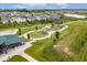 Aerial view of a playground area at Finch Creek Park at 12672 Amber Star Dr, Noblesville, IN 46060