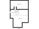 Layout of the basement-level floor plan, including crawl space, staircase and storage/utilities room at 1822 Howard St, Indianapolis, IN 46221