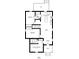 Detailed floor plan showcasing the layout of the main level, including bedrooms, kitchen, living room, and ensuite bathrooms at 1822 Howard St, Indianapolis, IN 46221