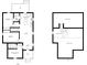 Detailed floor plans showcasing the layout of both the main and basement levels of the house at 1822 Howard St, Indianapolis, IN 46221