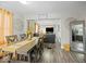 Spacious dining area offering an easy flow to the living room and kitchen at 1907 N Drexel Ave, Indianapolis, IN 46218
