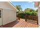 Beautiful wood deck and view of the outdoor space for entertaining and relaxation at 203 S 17Th Ave, Beech Grove, IN 46107