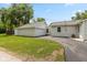 Exterior view of house with driveway and garage, surrounded by a lush green lawn at 203 S 17Th Ave, Beech Grove, IN 46107