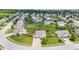 Aerial view of a home surrounded by a spacious yard and a neighborhood at 2337 Hanover Rd, Brownsburg, IN 46112