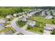 Aerial view of a beautiful neighborhood with well-maintained homes and green spaces at 2337 Hanover Rd, Brownsburg, IN 46112