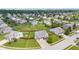 Aerial view of a lovely home with a fenced yard and plenty of trees in the neighborhood at 2337 Hanover Rd, Brownsburg, IN 46112