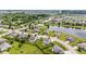 Aerial view featuring a pond and houses, perfect for Gathering living and beautiful views at 2337 Hanover Rd, Brownsburg, IN 46112