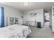 Bedroom featuring a carpet, bed, desk, and natural light at 2337 Hanover Rd, Brownsburg, IN 46112