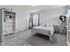 Bedroom featuring a carpet, bed, bookshelves, and natural light at 2337 Hanover Rd, Brownsburg, IN 46112
