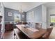 Cozy dining room with a wooden table, comfortable seating, and stylish decor at 2337 Hanover Rd, Brownsburg, IN 46112