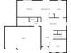Floor plan of the first floor showcasing an office, dining area, kitchen, and garage at 2337 Hanover Rd, Brownsburg, IN 46112