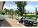 Charming backyard featuring a gravel patio, string lights, and a large yard at 241 Chamberlain Cir, Noblesville, IN 46062
