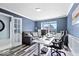 Comfortable home office with ample natural light, modern desk, and stylish decor at 241 Chamberlain Cir, Noblesville, IN 46062