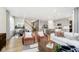 Open floorplan showcasing the dining room, stairs and kitchen for a comfortable space at 2598 Penn Ave, Plainfield, IN 46168