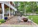 Backyard brick patio with outdoor seating and fire pit, perfect for entertaining at 3215 N Pennsylvania St, Indianapolis, IN 46205