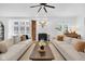 Bright, spacious living room featuring hardwood floors, a cozy fireplace, and modern seating with natural light at 3215 N Pennsylvania St, Indianapolis, IN 46205