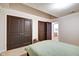 Bedroom boasts a large closet and ensuite bathroom contributing to its functionality and appeal at 350 N Meridian St # A303, Indianapolis, IN 46204