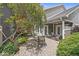Beautifully landscaped patio with seating area, perfect for outdoor relaxation at 3535 Clearwater Cir, Indianapolis, IN 46240