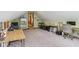 Spacious bonus room features neutral carpet, an open floor plan, and plenty of natural light at 3564 Clear Creek Blvd, Martinsville, IN 46151