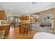 Open-concept kitchen seamlessly flows into the spacious living area, ideal for entertaining at 3564 Clear Creek Blvd, Martinsville, IN 46151