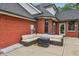 Cozy outdoor patio with comfortable seating, perfect for relaxation and entertaining at 3564 Clear Creek Blvd, Martinsville, IN 46151