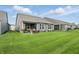 Manicured backyard and patio at 395 Ehrlich Ln, Westfield, IN 46074