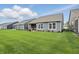 Spacious backyard with a covered patio at 395 Ehrlich Ln, Westfield, IN 46074