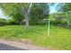 Spacious backyard featuring mature trees and lush greenery, providing a private and serene outdoor space at 412 S Norfolk St, Indianapolis, IN 46241