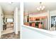 View of the kitchen showcasing modern stainless-steel appliances and eat in kitchen at 6556 Sulgrove Pl, Indianapolis, IN 46221