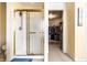 Bathroom with shower and adjoining walk-in closet; practical features enhance daily living at 8088 Lantern Ln, Pendleton, IN 46064