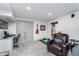 Cozy basement area with home office, perfect for work or study at 10673 Misty Hollow Ln, Fishers, IN 46038
