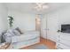 Cozy bedroom with a daybed, drawers, and closet for storing your personal belongings at 10673 Misty Hollow Ln, Fishers, IN 46038