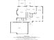 Floor plan of the first floor that includes a kitchen, dining area, living room, garage, and screened porch at 10888 Weston Dr, Carmel, IN 46032