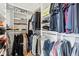 Spacious walk-in closet with an extensive clothing and shoe collection at 13163 N Departure W Blvd, Camby, IN 46113