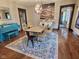 Inviting dining room featuring stylish lighting and seamless flow for entertaining at 1336 Lafayette Ave, Columbus, IN 47201