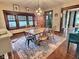 Inviting dining room featuring stylish lighting and seamless flow for entertaining at 1336 Lafayette Ave, Columbus, IN 47201