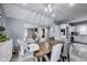 Bright dining area with a wooden table, comfortable chairs, and an inviting atmosphere at 1617 S Whittier Pl, Indianapolis, IN 46203