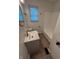 This bathroom features a single sink, modern fixtures and a tub/shower combo at 1653 Wade St, Indianapolis, IN 46203
