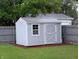 Backyard shed for extra storage at 1728 Newton St, Columbus, IN 47201