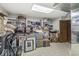 Functional basement space offering ample storage with shelving and boxes, ready for organization at 20322 Wagon Trail Dr, Noblesville, IN 46060