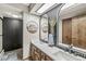 Beautifully designed bathroom featuring a double vanity with stylish mirrors and modern fixtures at 20322 Wagon Trail Dr, Noblesville, IN 46060